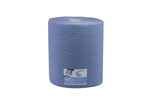 Set 4 Rollen Putzpapier blau, 2-lagig, Rolle 36,2x36cm, 1000 Abrisse, € 29,99/Rolle